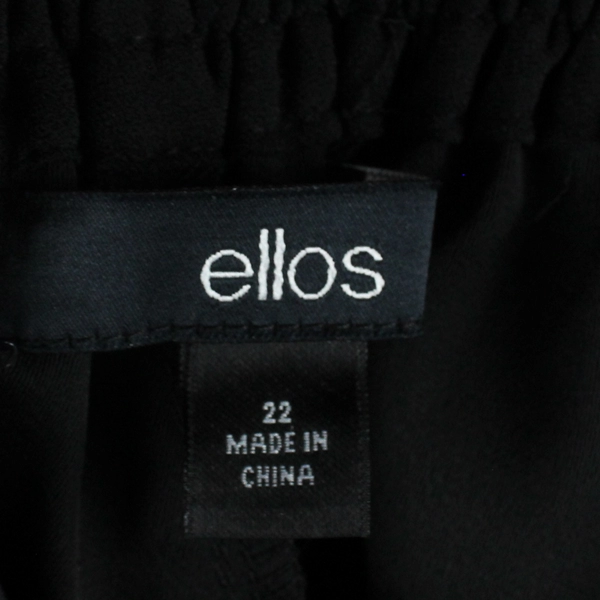 Ellos Black and White Tapered Track Pants Women's Size 22