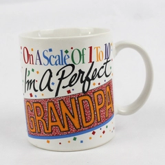 Peacock Papers On A Scale Of 1 to 10 I'm A Perfect Grandpa Coffee Mug