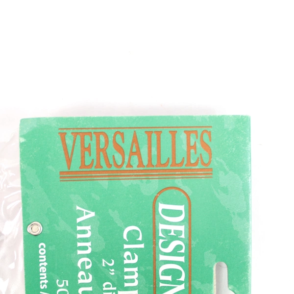 Versailles Designer 2000 Lot of 7 Black Clamp Rings 2" - Sealed Package