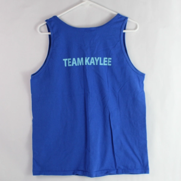 Gildan Type 1 Diabetes Never Give Up Tank Top Unisex M Blue 100% Cotton