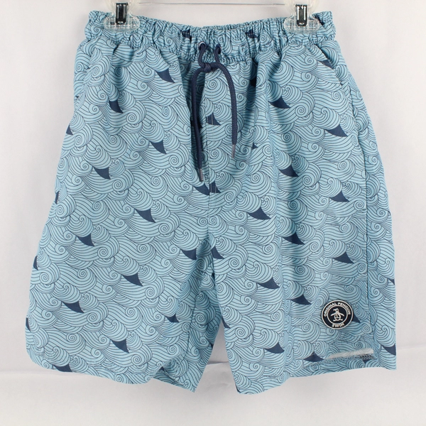 Original Penguin by Munsingwear Blue Swim Trunks Boys' XL 14/16