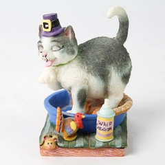 Danbury Mint Nov Cat Calendar Month Thanksgiving Figurine By Gary Patterson