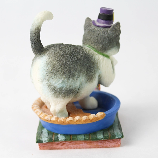 Danbury Mint Nov Cat Calendar Month Thanksgiving Figurine By Gary Patterson