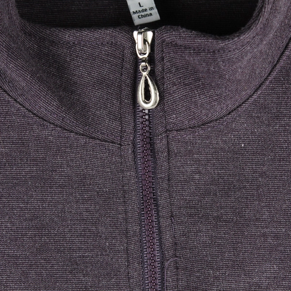 NorthStyle Dark Lavender Purple 1/4-Zip Knee-Length Dress Women's Large
