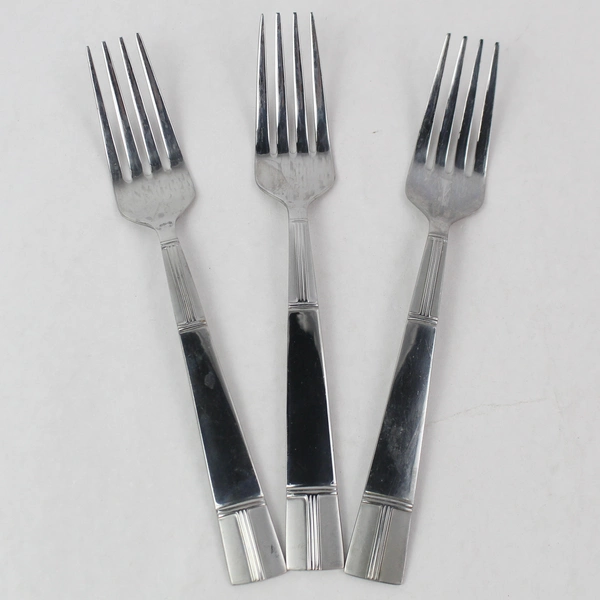 Towle Living Collection 3-Piece Stainless Steel Salad Fork Set - Good Condition