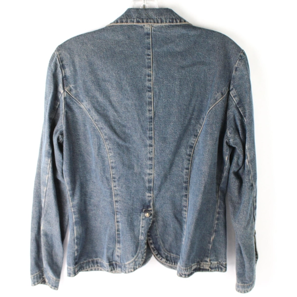 Norm Thomson Medium Wash Denim Jacket Women's Size Small
