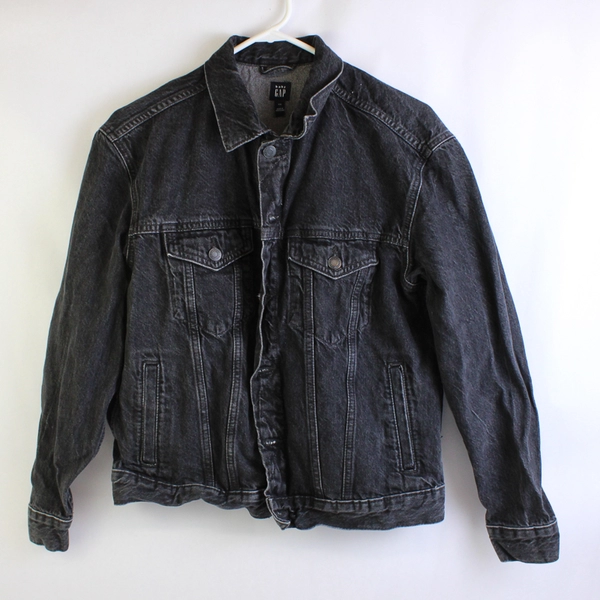Baby Gap Black Cotton Denim Jacket Toddler Size XXL