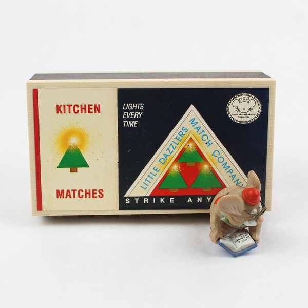 1984 Hallmark Little Dazzlers Kitchen Matches Musical Matchbox Theme