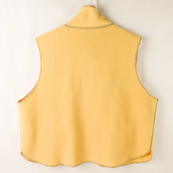 Unbranded Yellow Fleece Vest Women's Size Large