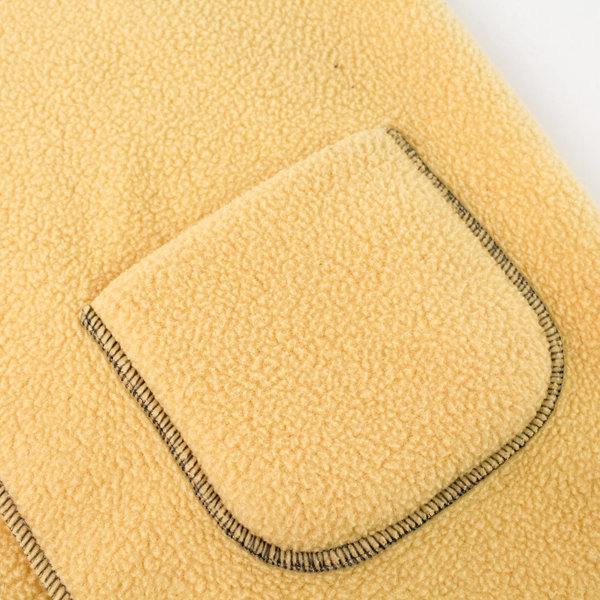 Unbranded Yellow Fleece Vest Women's Size Large