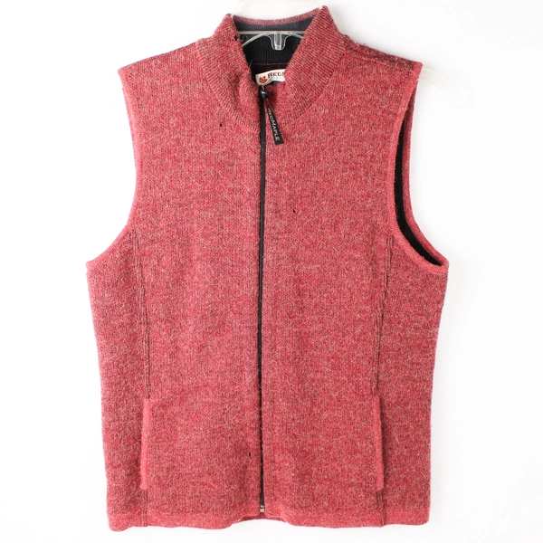 Red Maple Alpaca Wool And Cotton Zip-Up Sweater Vest Women's Size Small