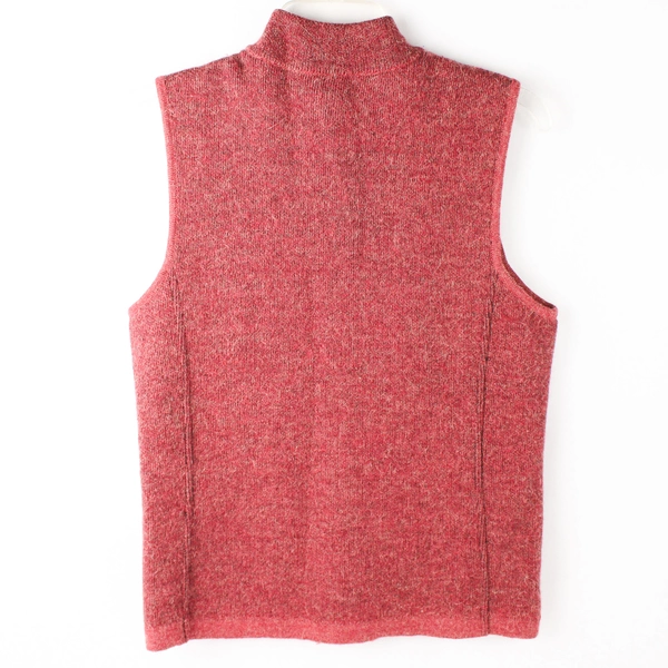 Red Maple Alpaca Wool And Cotton Zip-Up Sweater Vest Women's Size Small