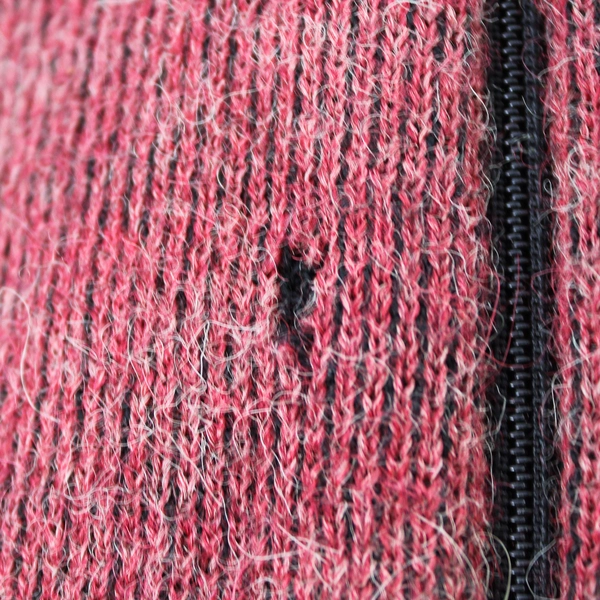 Red Maple Alpaca Wool And Cotton Zip-Up Sweater Vest Women's Size Small