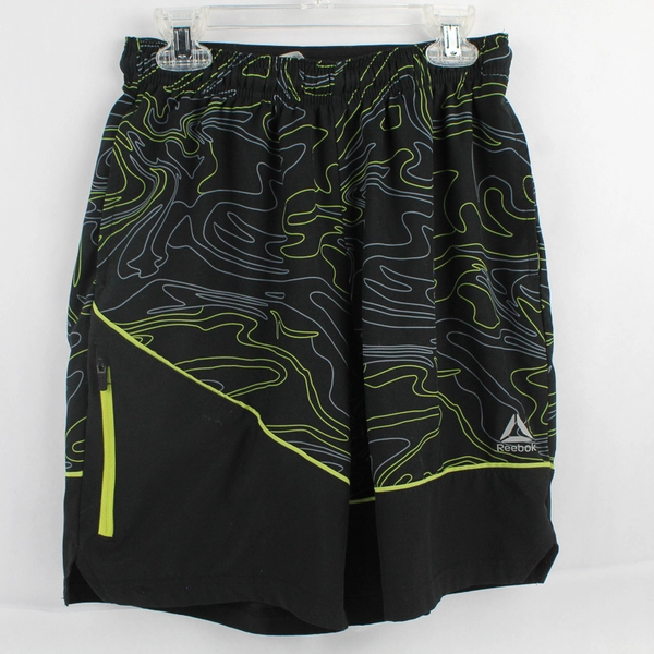 Reebok Black Gray and Green Athletic Shorts Youth Size XL 14/16