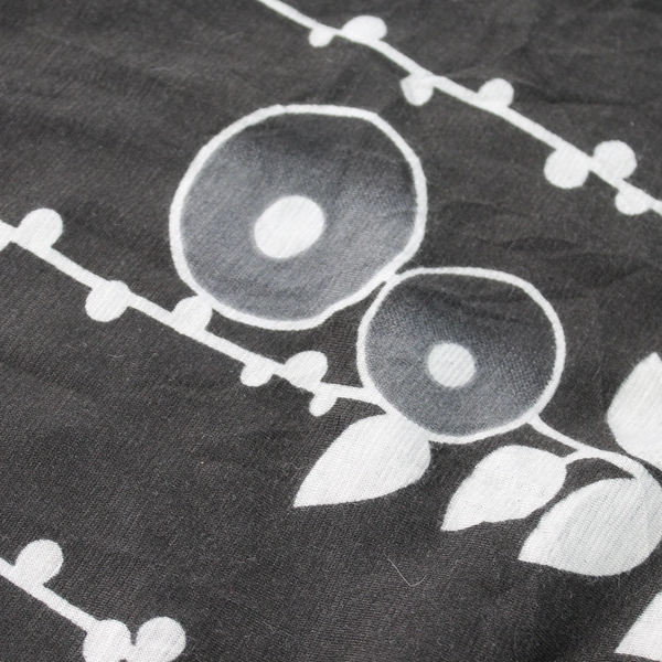 Luna Claire Black Gray Geometric Print Fold-Over Waist Skirt Women's Size 10