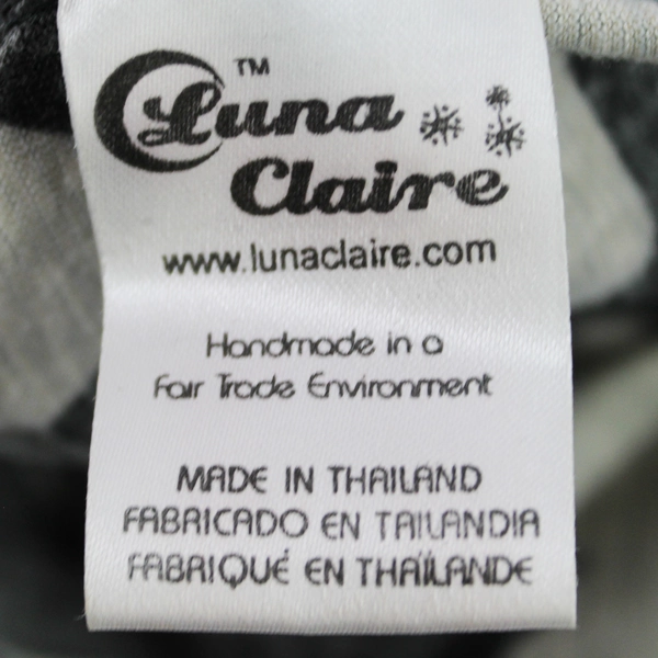 Luna Claire Black Gray Geometric Print Fold-Over Waist Skirt Women's Size 10