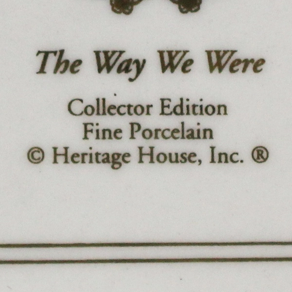 Heritage House Romance Porcelain Music Box The Way We Were Works