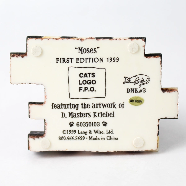 1999 Lang & Wise D Masters Kriebel #3 Curious Cats Series First Edition Moses