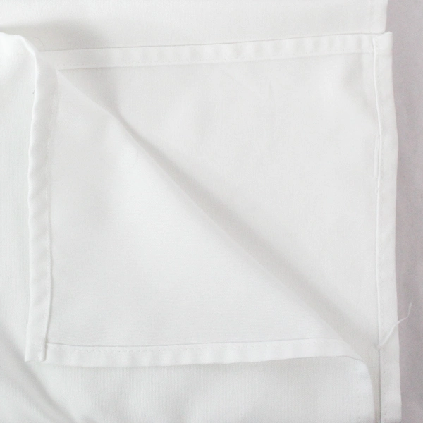 White Square Tablecloth 80"x80" with Sewn Edges Pre-owned