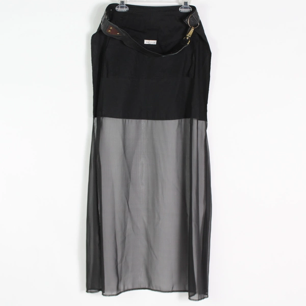 Madcap Sheer Black Skirt Belt Accessory Women's Size Small