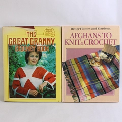 Lot Of 2 Books: Afghans To Knit & Crochet and The Creative Granny Crochet Book