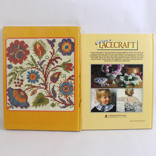 Lot Of 2 Hardcover Craft Books: Learn Lacecraft & Greystone's Creative Hands