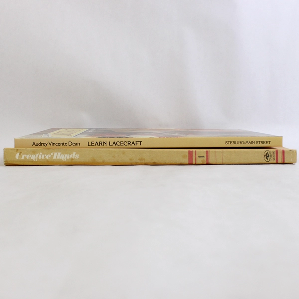Lot Of 2 Hardcover Craft Books: Learn Lacecraft & Greystone's Creative Hands