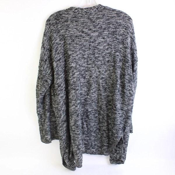 Old Navy Black and White Open-Front Knit Cardigan Women's Large