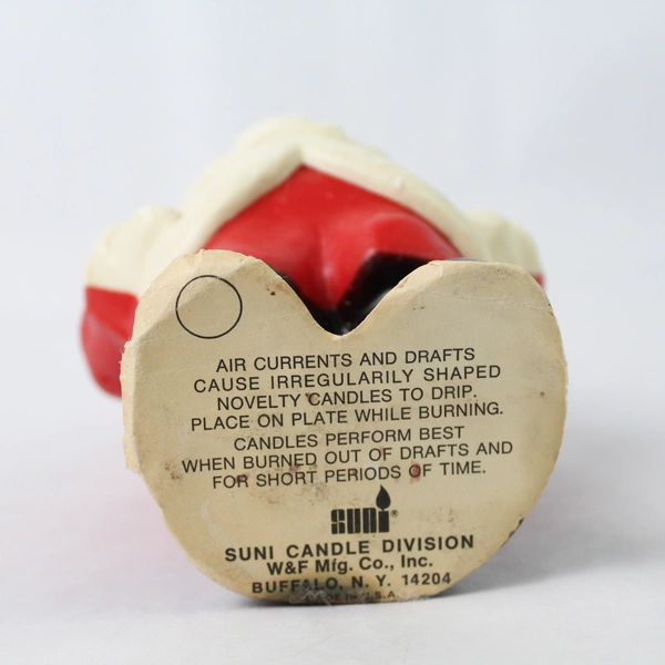 Vintage Suni Candle Division Santa Candle 8.25 Inch