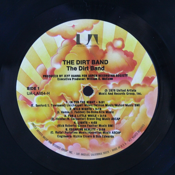 The Dirt Band 1978 Vinyl LP UA LA854-H with Original Poster - Pre-owned