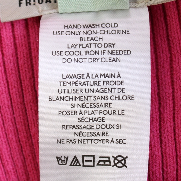 Saturday Sunday Anthropologie Pink Ribbed Oversized Sweater Dress Women's Medium