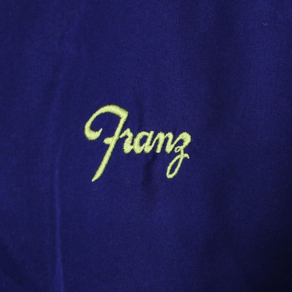 Vintage Vantage Mens Franz Navy Blue Windbreaker Pullover V Neck Sweater Size XL