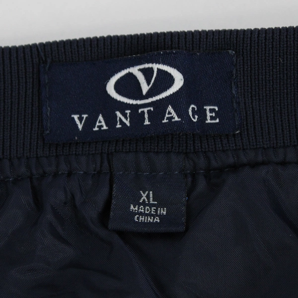 Vintage Vantage Mens Franz Navy Blue Windbreaker Pullover V Neck Sweater Size XL