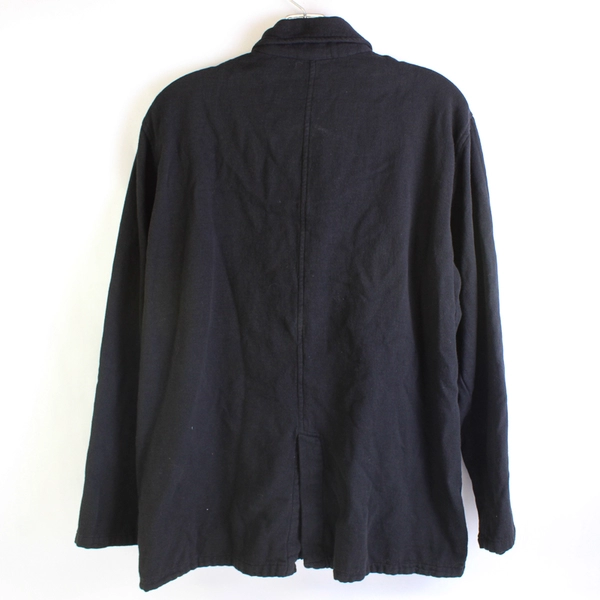 Sea Breeze of California Black Cotton Button-Front Jacket Women's Small