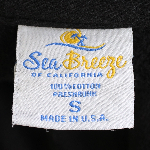 Sea Breeze of California Black Cotton Button-Front Jacket Women's Small