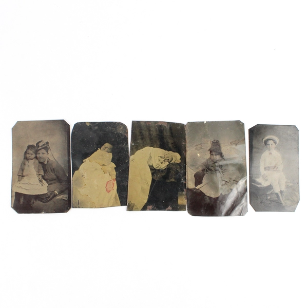 Lot of 7 Antique Tintype Photos