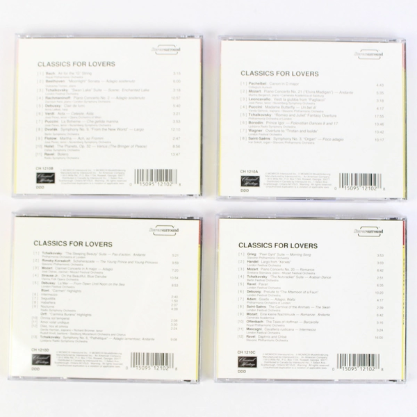 Set of 4 Classics For Lovers Surround Sound CDs 1993 Classical Heritage