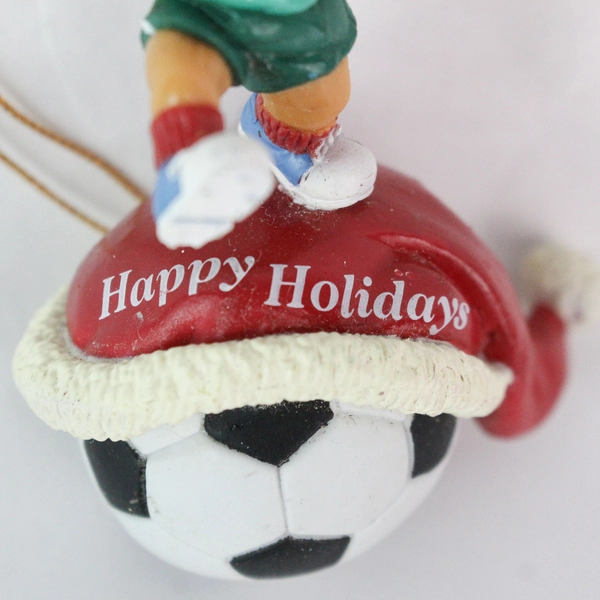 1993 Lustre Fame Reindeer Soccer Player #25 Christmas Ornament - Vintage Decor