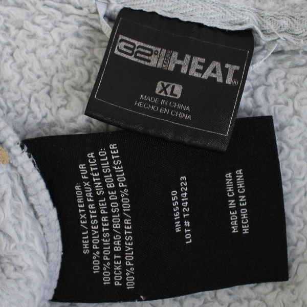 32 Degrees Heat Light Blue Fleece Zip-Up Jacket Women's Size XL