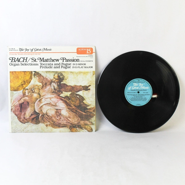 Bach St. Matthew Passion 1980 LP The Joy of Great Music FW-515 Vinyl Record