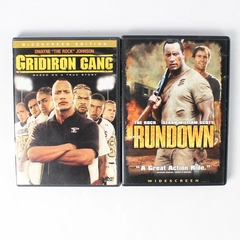 Lot of 2 Dwayne The Rock Johnson DVDs The Rundown & Gridiron Gang PG-13