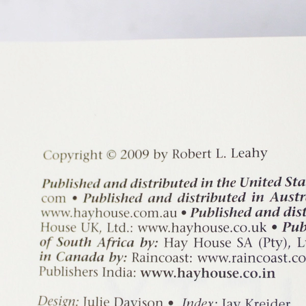Anxiety Free Unravel Your Fears Before They Unravel You by Robert L. Leahy 2009
