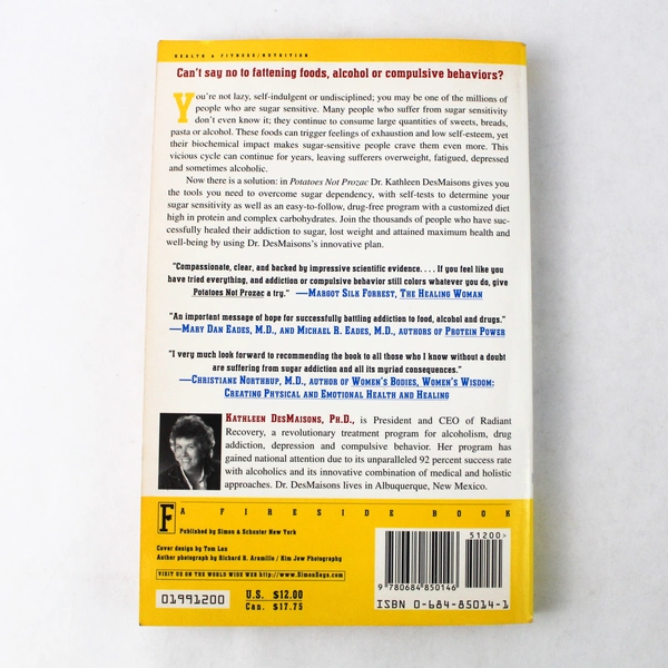 Potatoes Not Prozac by Kathleen DesMaisons 1998 Paperback National Bestseller