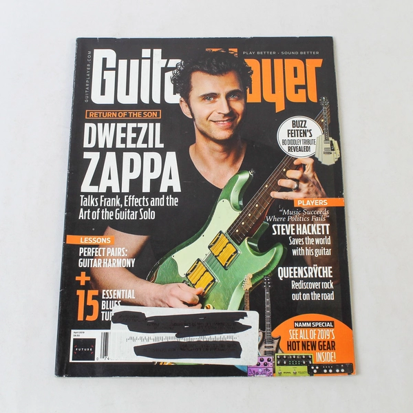 Guitar Player Magazine April 2019 Dweezil Zappa Steve Hackett Queensryche