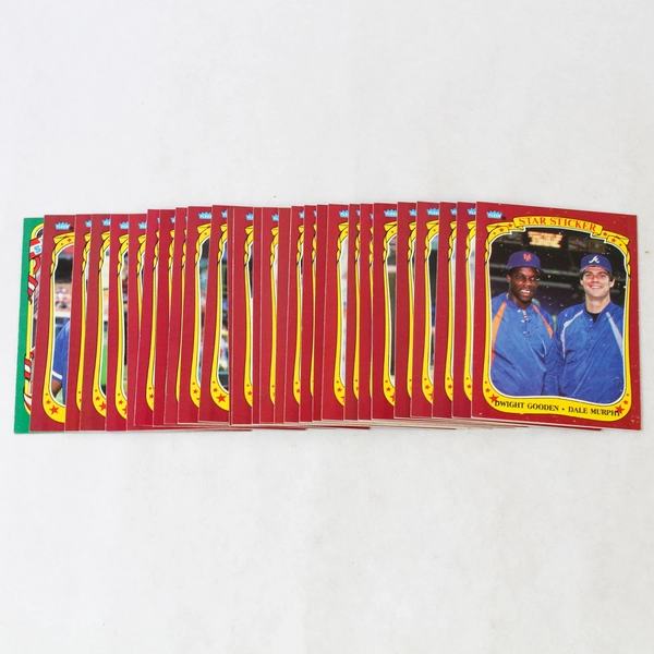 Lot of 28 1987 Fleer Star Stickers MLB Baseball Cards - Very Good Condition