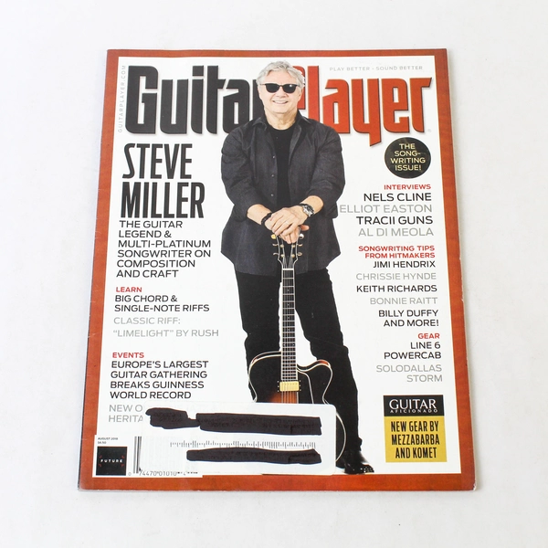 Guitar Player Magazine August 2018 Steve Miller Nels Cline Tracii Guns