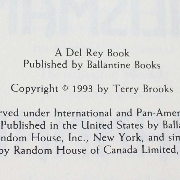 The Talismans of Shannara by Terry Brooks 1993 Hardcover