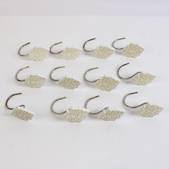 Set of 12 Decorative Victoria Shower Curtain Rod S Hooks
