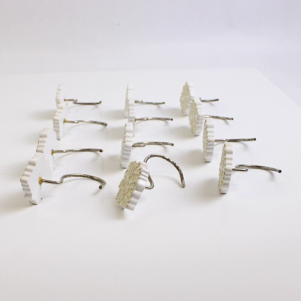 Set of 12 Decorative Victoria Shower Curtain Rod S Hooks