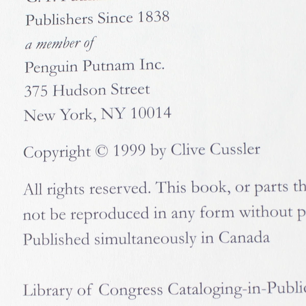 Atlantis Found by Clive Cussler 1999 Hardcover